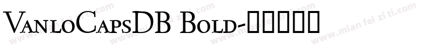 VanloCapsDB Bold字体转换